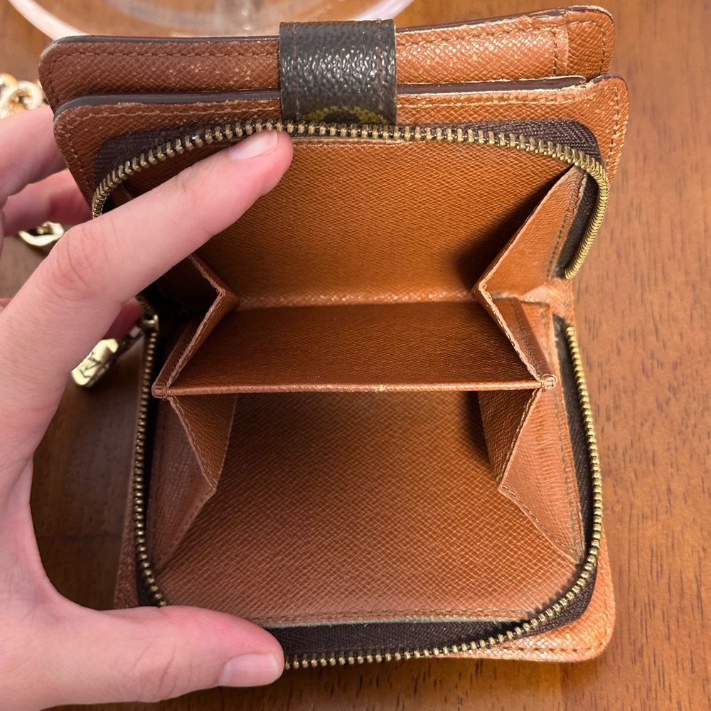 Louis Vuitton Monogram Compact Zipper Zipped Wallet | LV wallet | Authentic - Picture 10 of 16